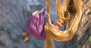 Rapunzel When the kingdom?s most wanted?and most charming?bandit Flynn Rider (voice of Zachary Levi) is taken hostage by Rapunzel (voice of Mandy Moore), a feisty teen with 70 feet of golden hair who?s looking for her ticket out of the tower where she?s been locked away for years, the unlikely duo sets off on a hilarious, hair-raising escapade filled with adventure, heart, humor and hair?lots of hair. In U.S. theaters Nov. 24, 2010.